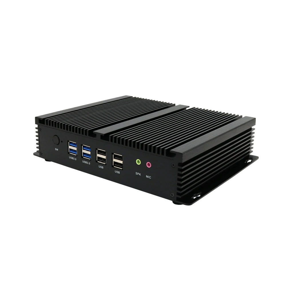 Eglobal 2 x HD 6 * COM RS232 Core i7-4500U прочный промышленный Мини ПК с двойной Lan 8 USB Wins10/компьютер