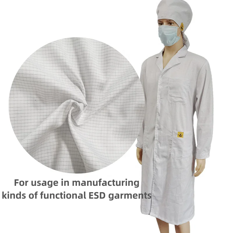 Leenol  ESD Smock Antistatic Garment Logo Customizable TC/Polyester Clothes