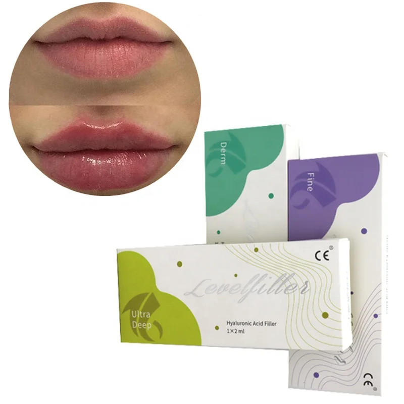 Hyaluronic Acid Gel Injection Lip Filler Anti-wrinkle Cross Linked Ha Dermal Filler 1ml 2ml