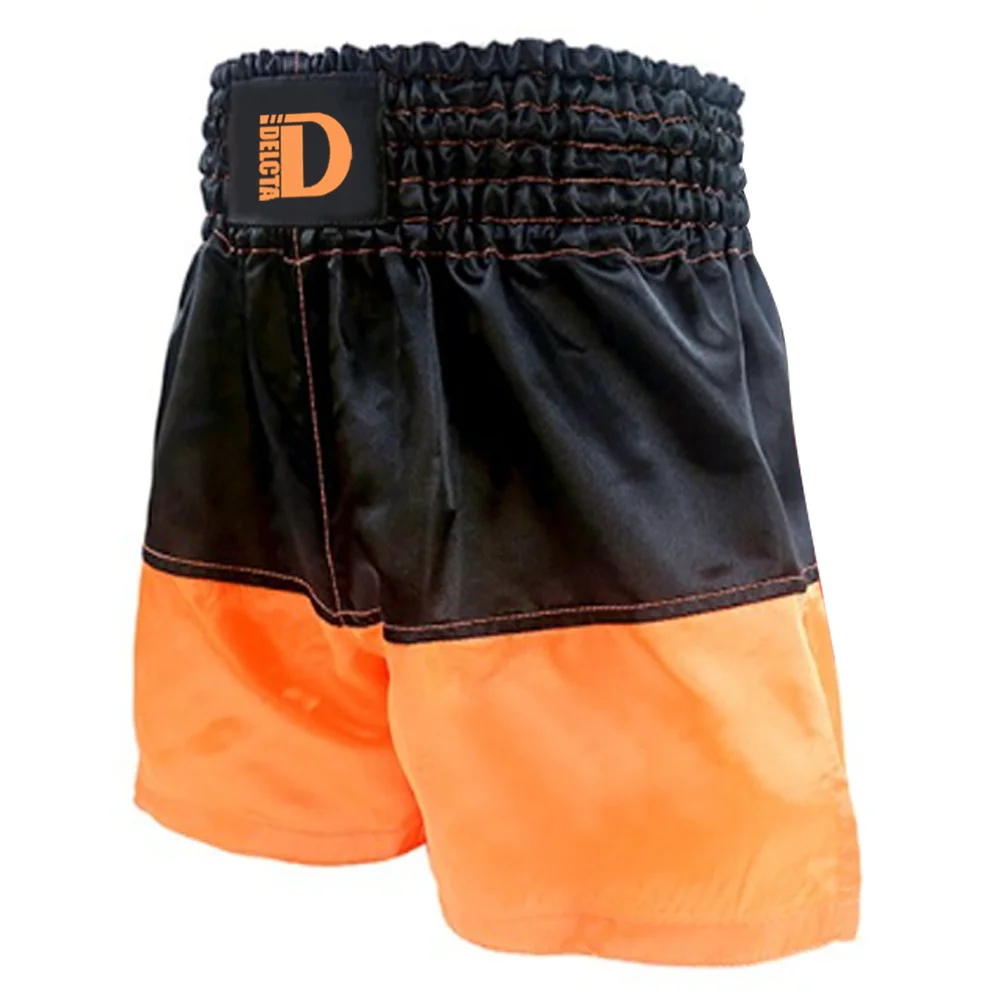 Muay Thai Shorts In Orange And Black Color Muay Thai Shorts Unique Design Hot Product