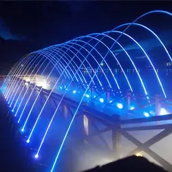 the latest variable speed programmable DC24V dmx512 music dancing laminar jumping fountain for outdoor pool pond fountain