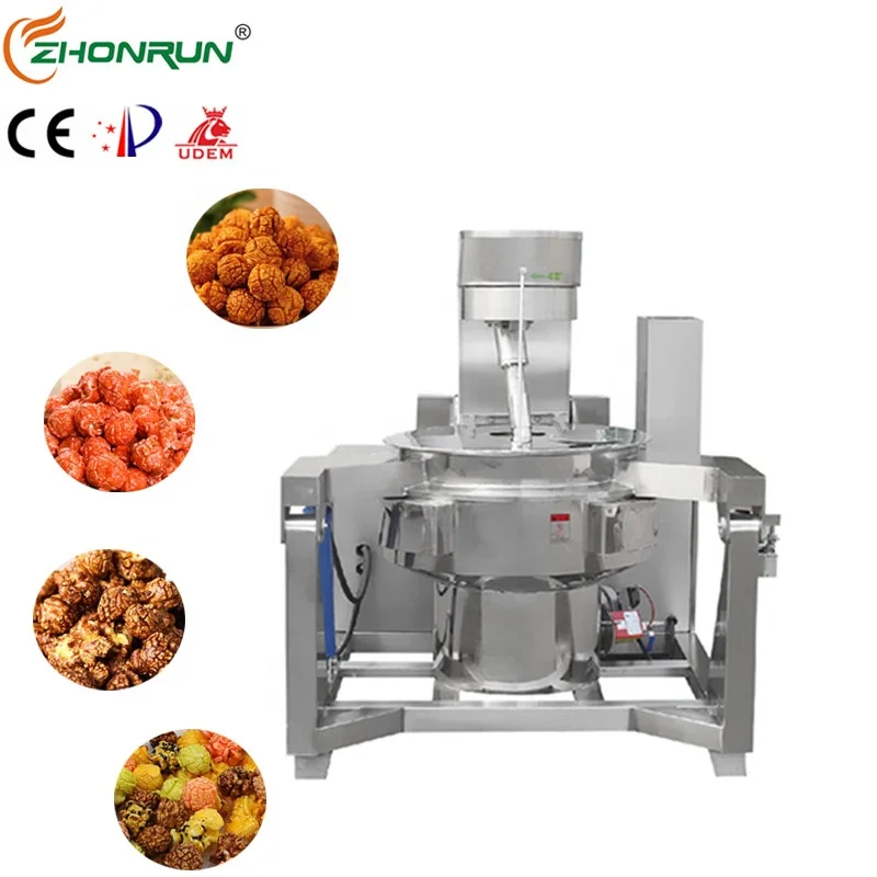 Hot Selling Commercial industrial automatic caramel spherical electromagnetic popcorn machine with high
