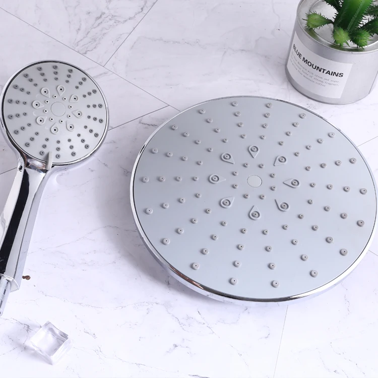 8 Inch Multifunctional High Quality ABS Plastic High Pressure 3 Mode Adjustable Chrome Handheld Bathroom Shower Head