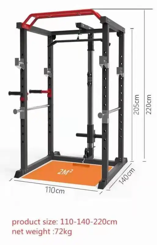 Smith machine gym squat rack bench press and squat rack multi functional trainer squat rack for home use