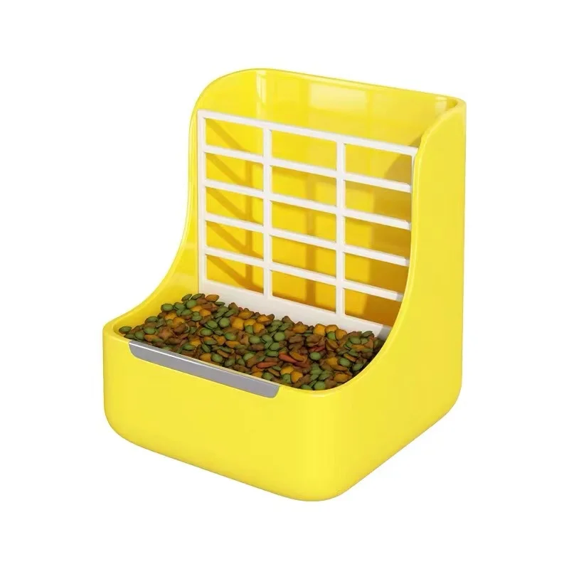 2 in 1 Hanging Automatic Rabbit Feeder Dispenser for Small Animal Rabbit Food Bowl Hay Feeder