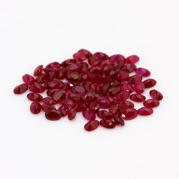 Oval Shape 2*3mm Good Color Natural Loose Ruby