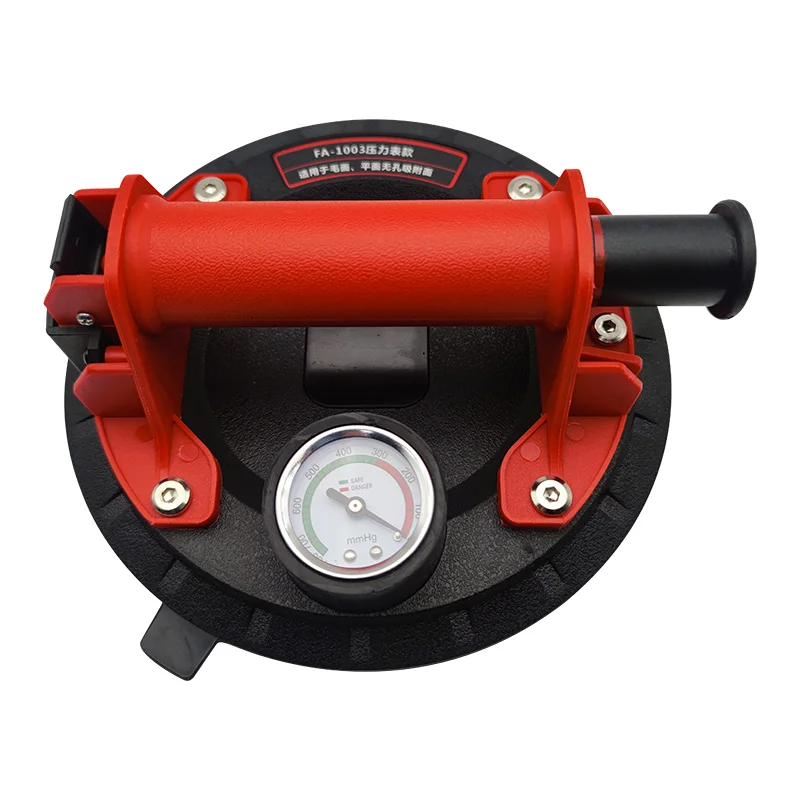 Glass Tile Manual Suction Cups Rubber Suckers Lifts Tools 8 Inch Double Layer Pressure Gage Vacuum Pump Install Tool