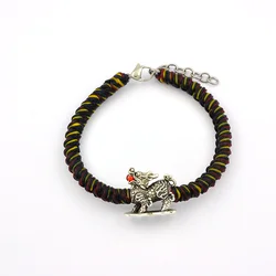 925 Silver Zircon Lucky Lion Bangle Bracelets