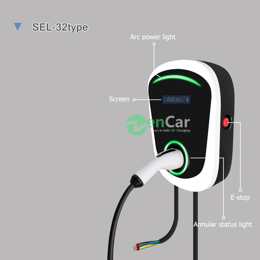 Duosida wallbox 32A кВт Тип 2 AC ev Автомобильная Зарядная Станция дома для базовой зарядки