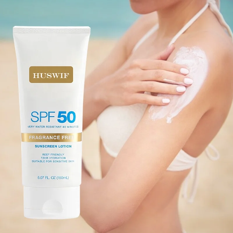 Wholesale Oily Skin Sun Screen Cream Spf 50 Private Label Organic Facial Whitening UV Sunblock Cream Face And Body Sunscreen
