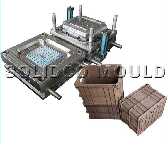 Factory Custom Household Fruits Vegetable Plastic Crate Box Injection Mold,Plastic Crate Mould