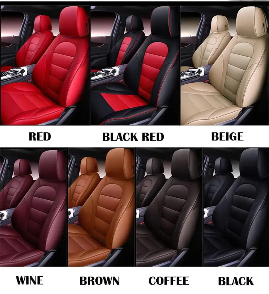  Полный комплект (10 шт.) кожаных чехлов для автомобильных сидений Toyota corolla аксессуары