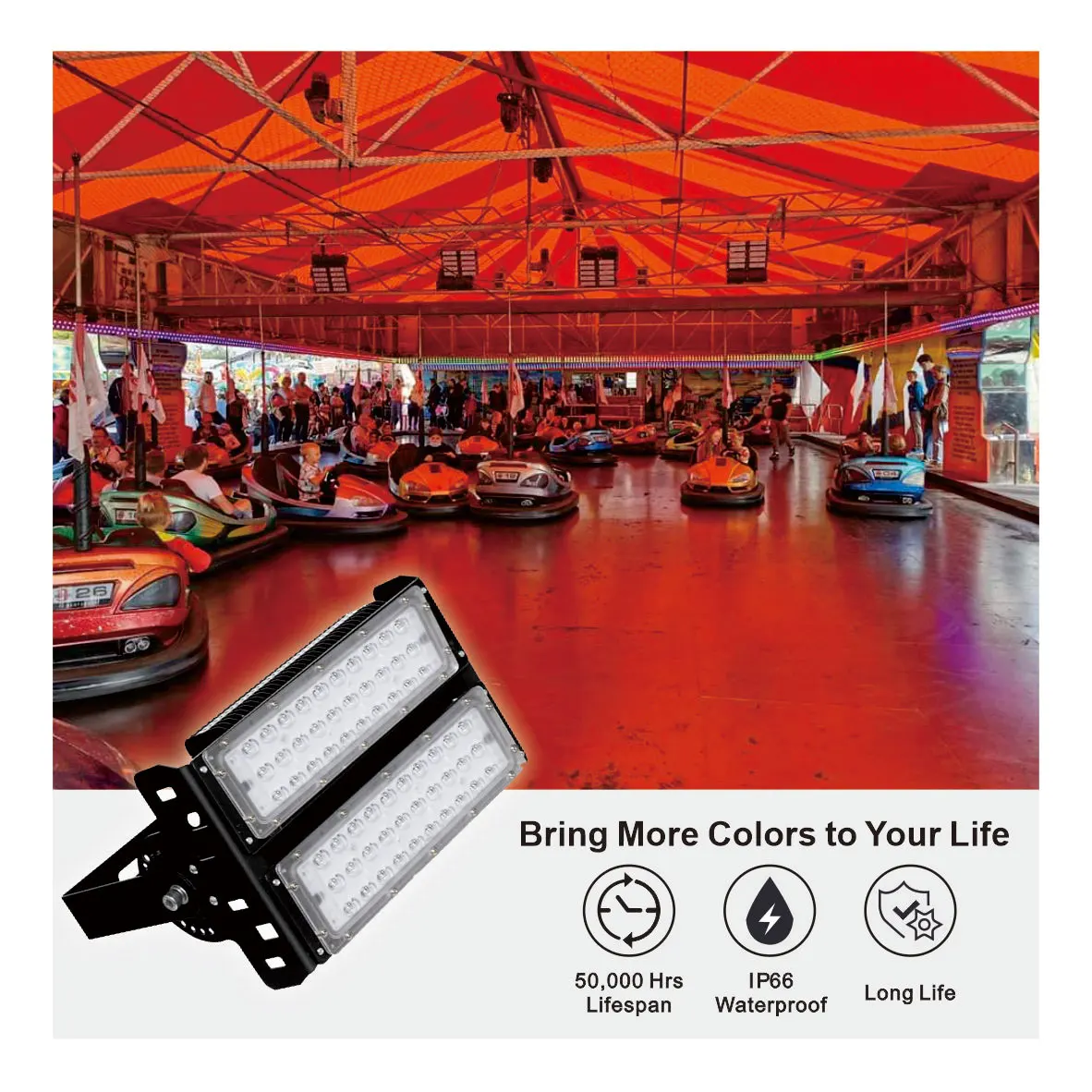Автомобильная программа RGB 100 Вт водонепроницаемая наружная лампа светодиодный прожектор для тематического парка