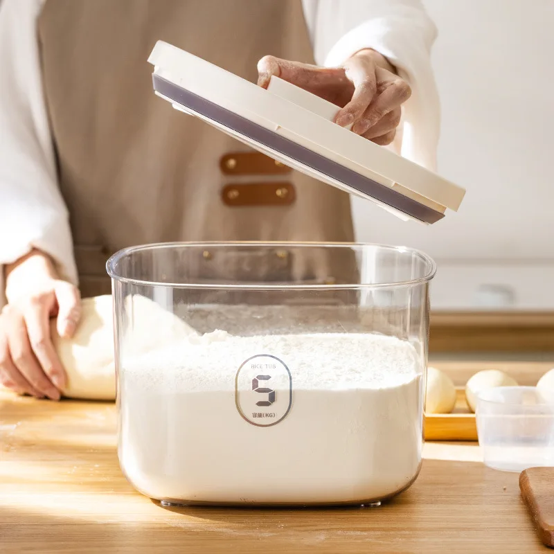 Direct Deal Dry Food Storage Container With Anti Oxidation Transparent Plastic Durable Kitchen Storage Hermetic Food Container