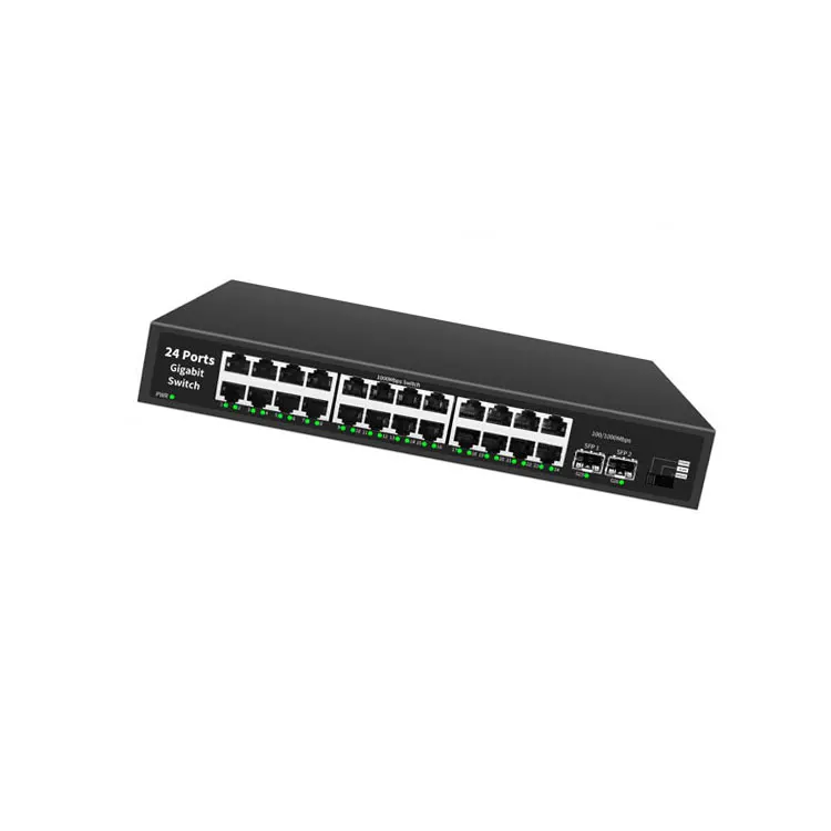 Hot Sale 56gbps Switch Network Injector Gigabit  Ethernet Switch 24 Ports