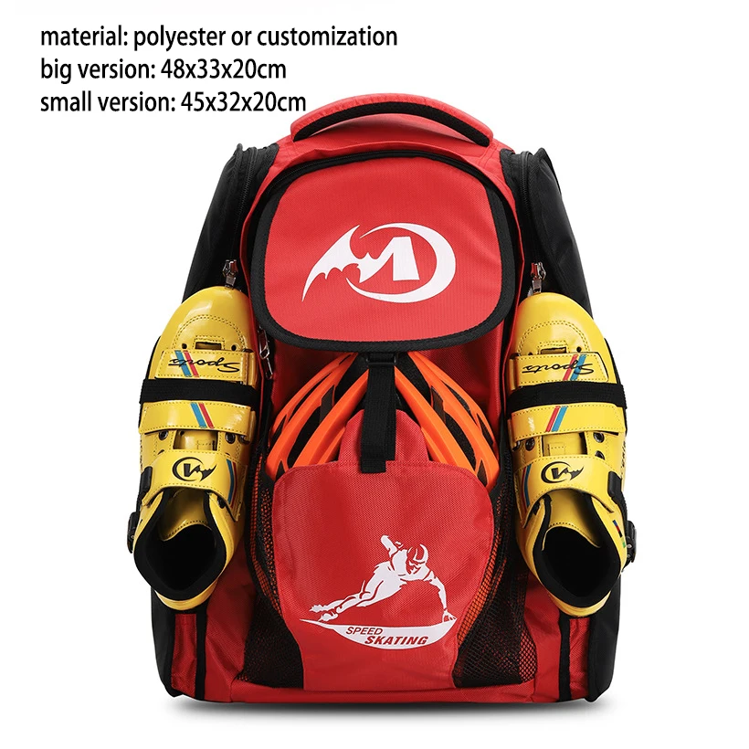 Custom Professional Skating Bag For Athletic Activities Large Capacity Hockey Training Gear Bag 88L Speed Skating Backpack