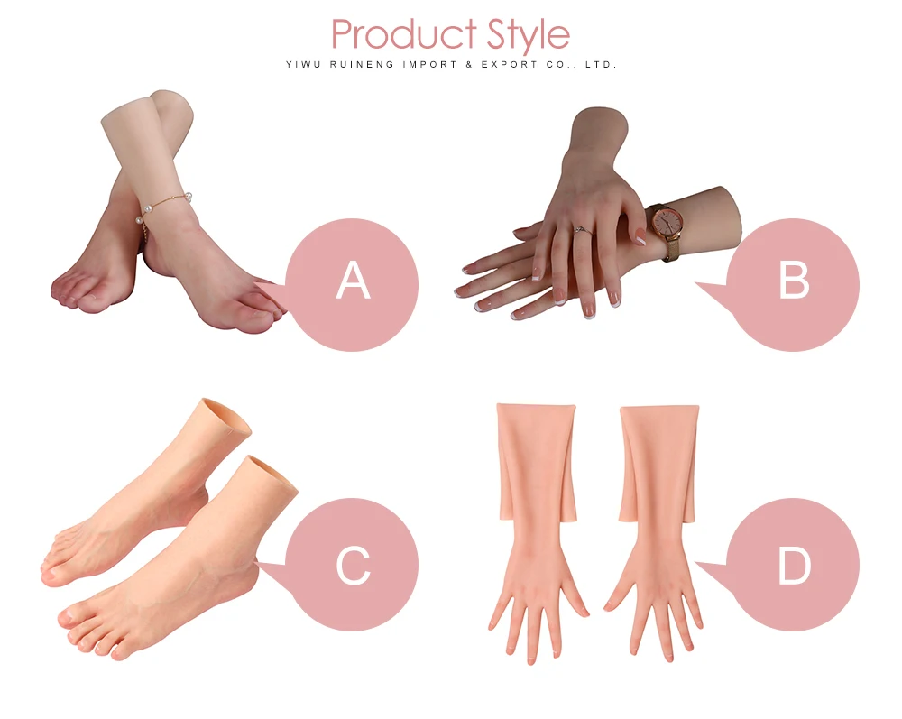 Support sample Silicone Foot Mannequin Training Display Nail Practice False Foot Prosthesis Model Fake Silicone Foot