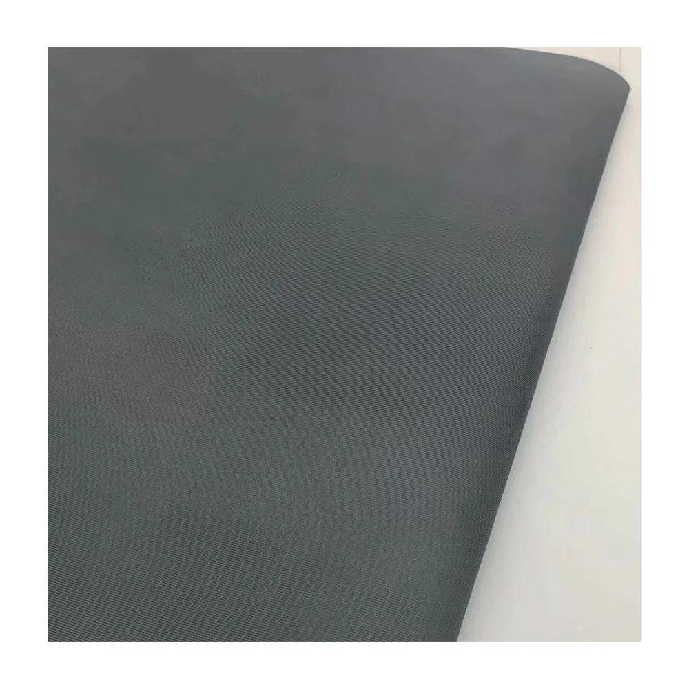 228T High Quality 100% Polyester waterproof ripstop Transverse Striation Gray Taslan Fabric For Woman Bag