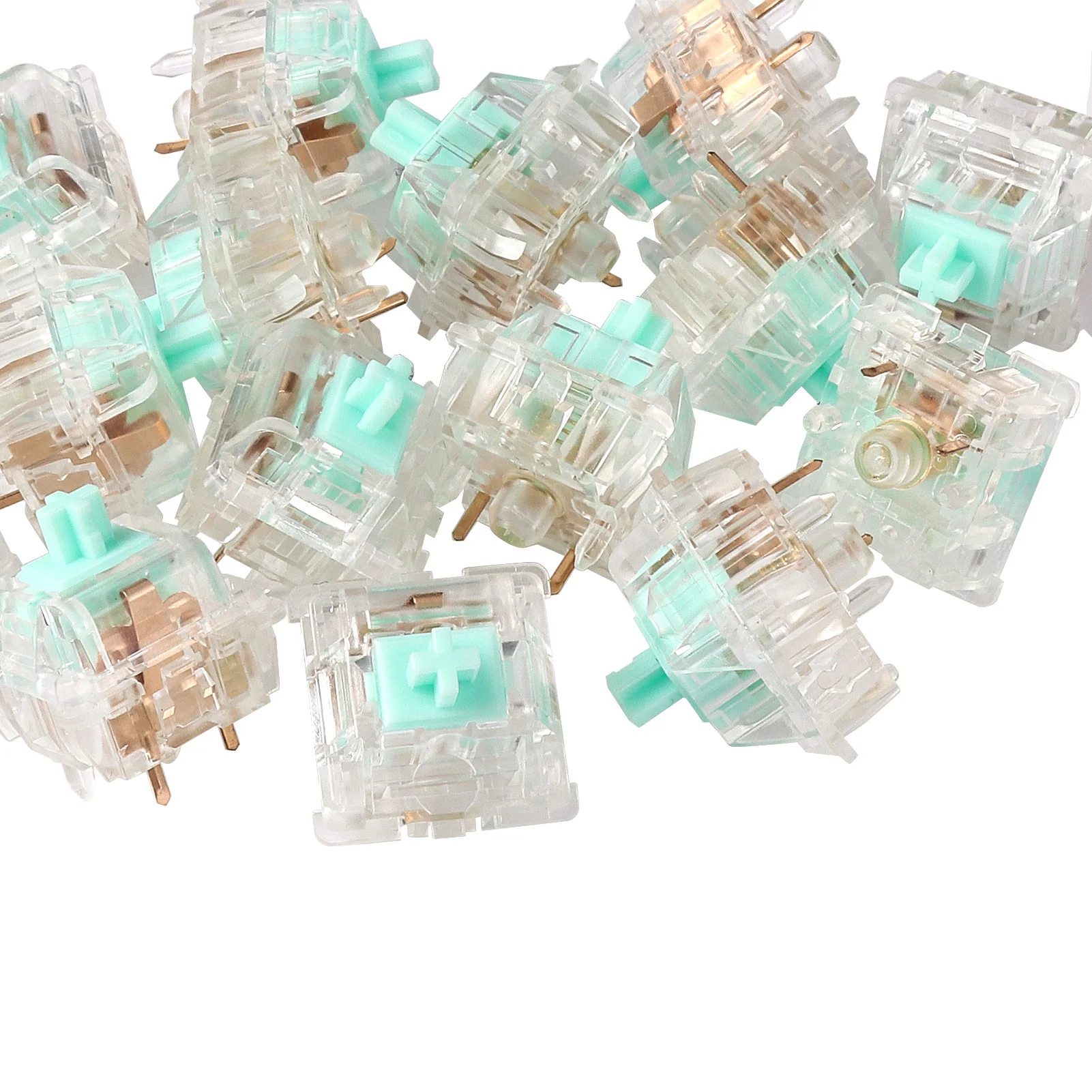 DUROCK L2 Linear Switch 62g 67g Gold Plated Spring Creamy Green Aqua Teal Linears L Series V2 Line Mechanical Switches