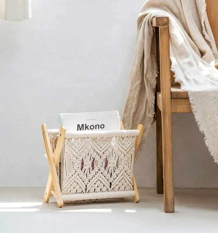 Living Room Wholesale Desktop Rustic Magazine Rack Holder for Books Newspapers