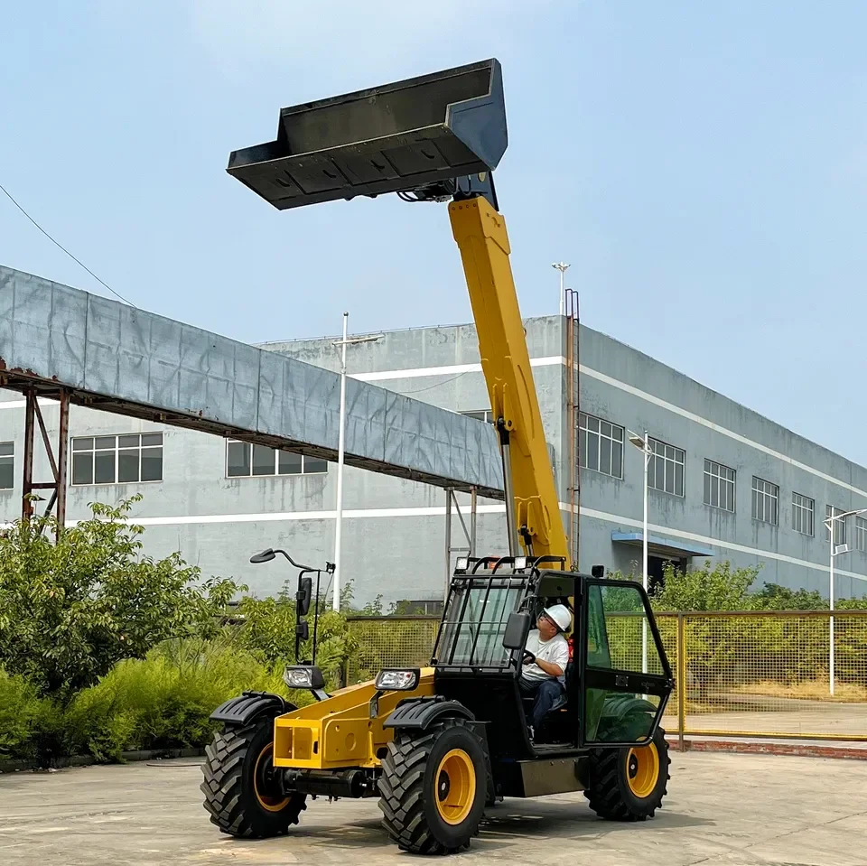CE Approved Telehandler 4 tons 4.5 tonsTelescopic Handler 7m 14m 18m Boom Forklift Diesel 4x4