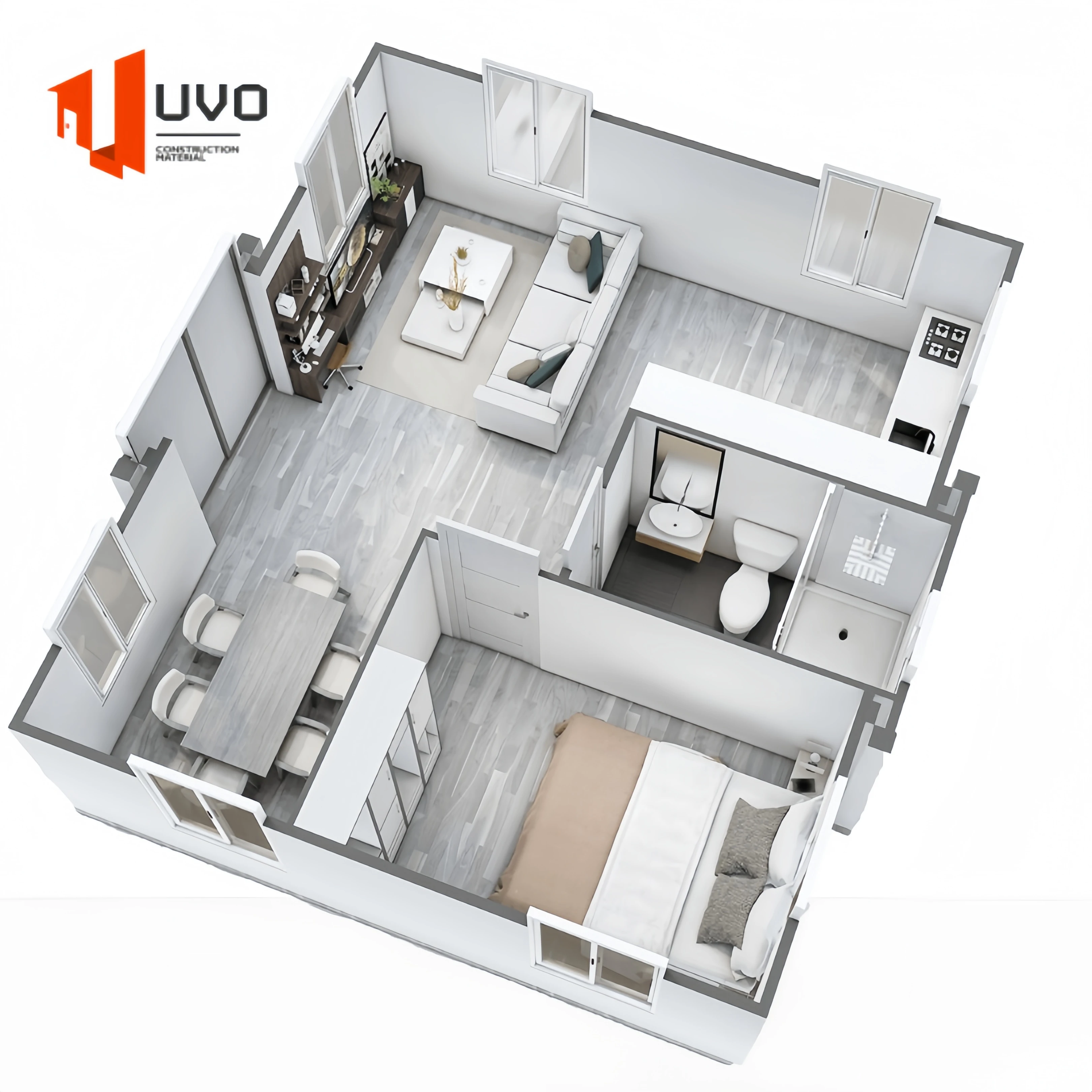 Hot Sale 20Ft Shipping Prefab Container Expandable House Folding box container apartments German Camping Houses