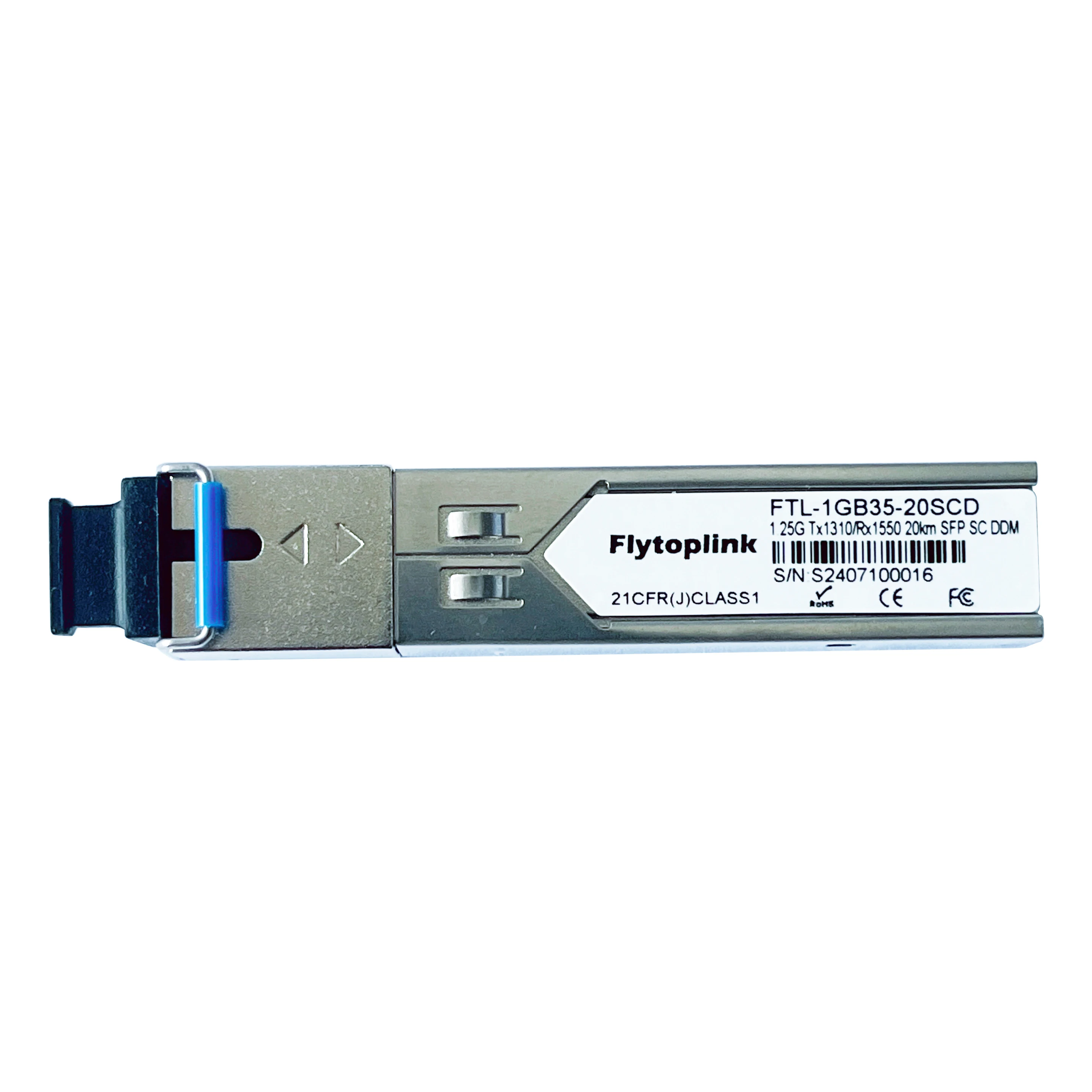 Fiber Optical Transceiver 1.25G BIDI SFP TX 1310nm /RX 1550nm 20km SC DDM Optical Module Single Fiber Single Mode For Cisco