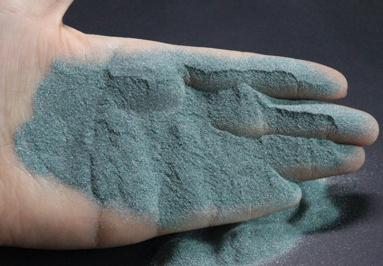 Green sic green silicon carbide for powder coating filler