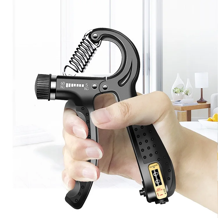 Count Heavy Hand Spring Gripper Exercise Adjustable 5-60kg Finger Exerciser Grip