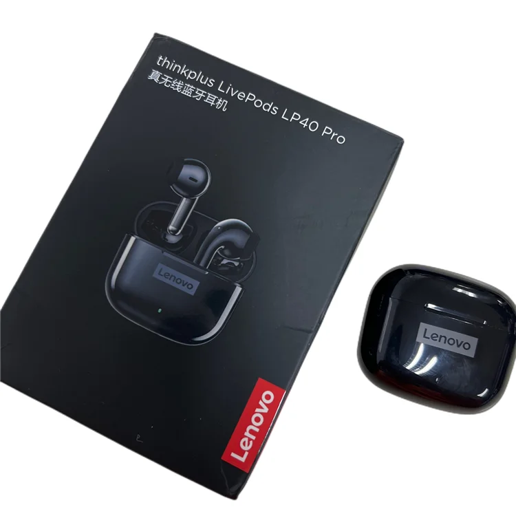Lenovo LP40 Pro TWS BT5.0 Earphone Wireless Touch Control Gaming Headset Noise Reduction Waterproof Sports Headphones