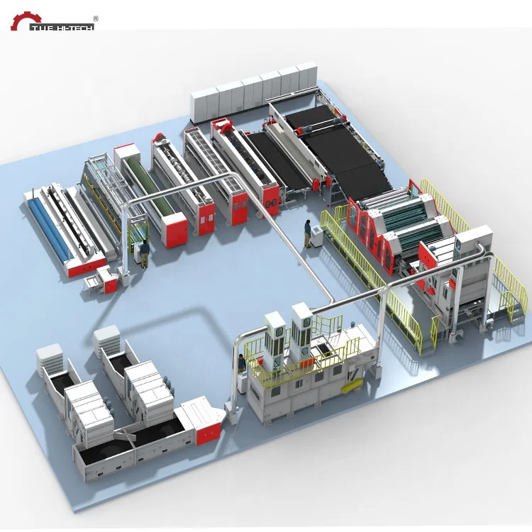 Nonwoven High Density Speed Fabric Geotextile Manufacture Needle Punching Production Line Acupuncture Nonwoven Technology