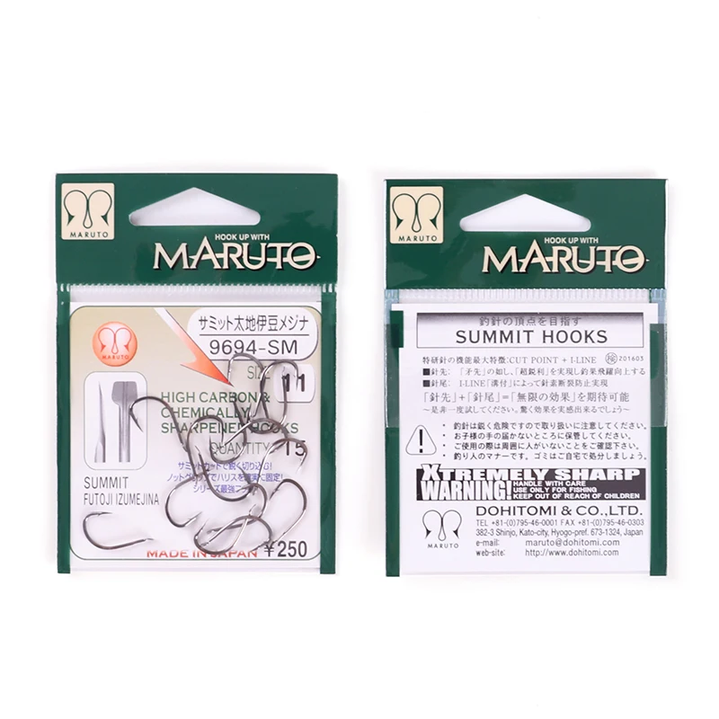 Японские Оригинальные рыболовные крючки Maruto Strong с зазубринами для морской рыбалки