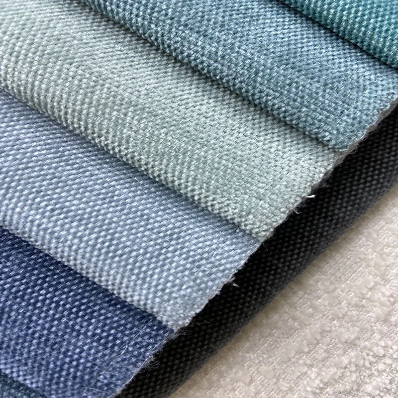 wholesale new design woven dyed linen like chenille sofa fabric 100% polyester furniture fabrics