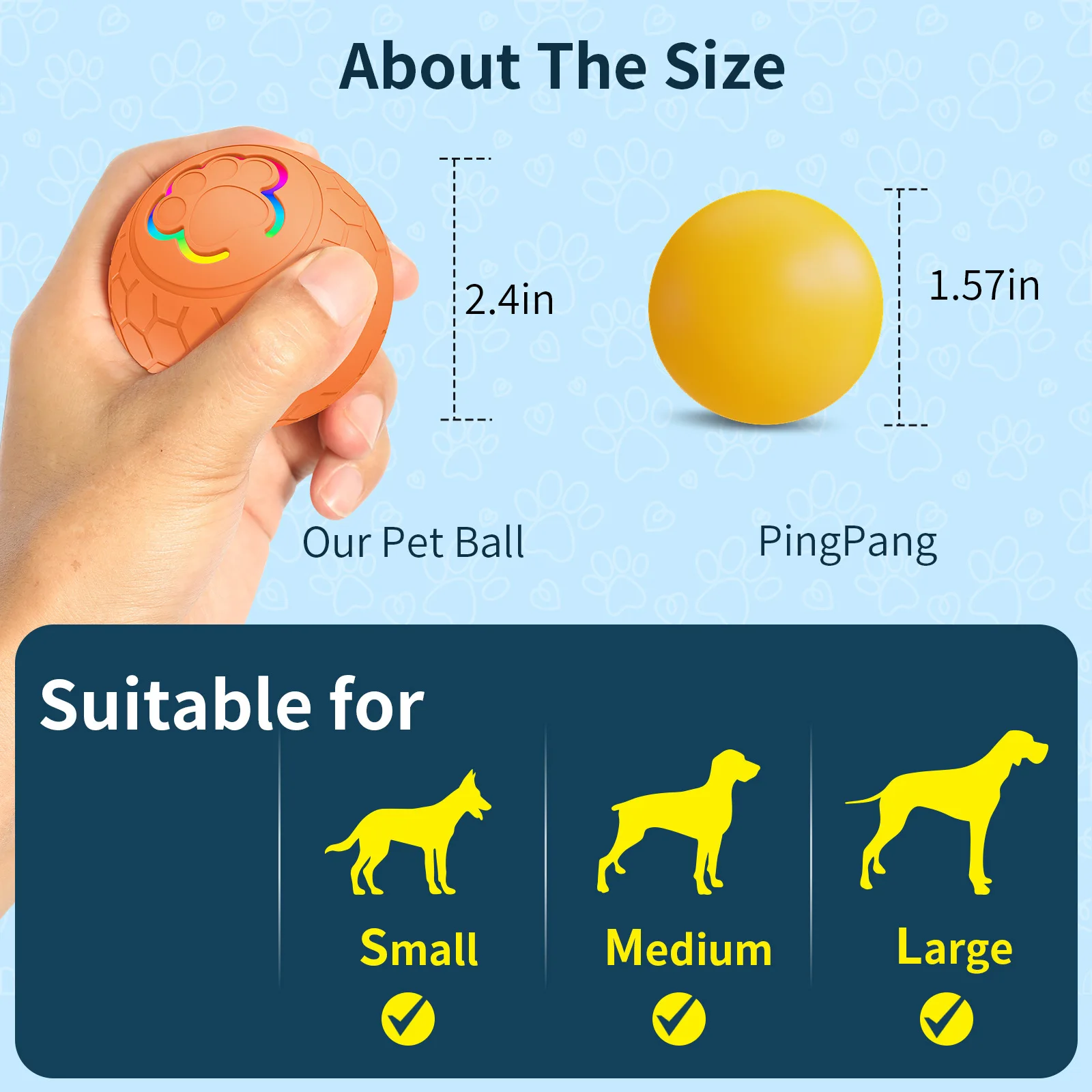 New designed interactive pet Bite resistant intelligent rolling ball intelligent remote control ball gravity jump hew ball