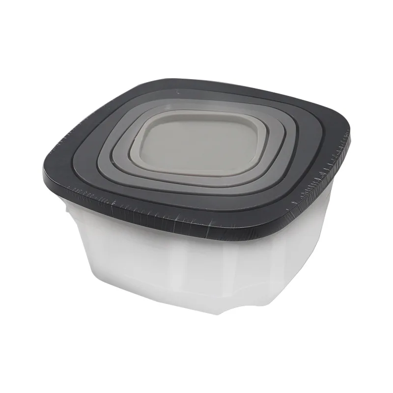 Foldable and shrinkable food storage container PP plastic fresh-keeping sealed storage box