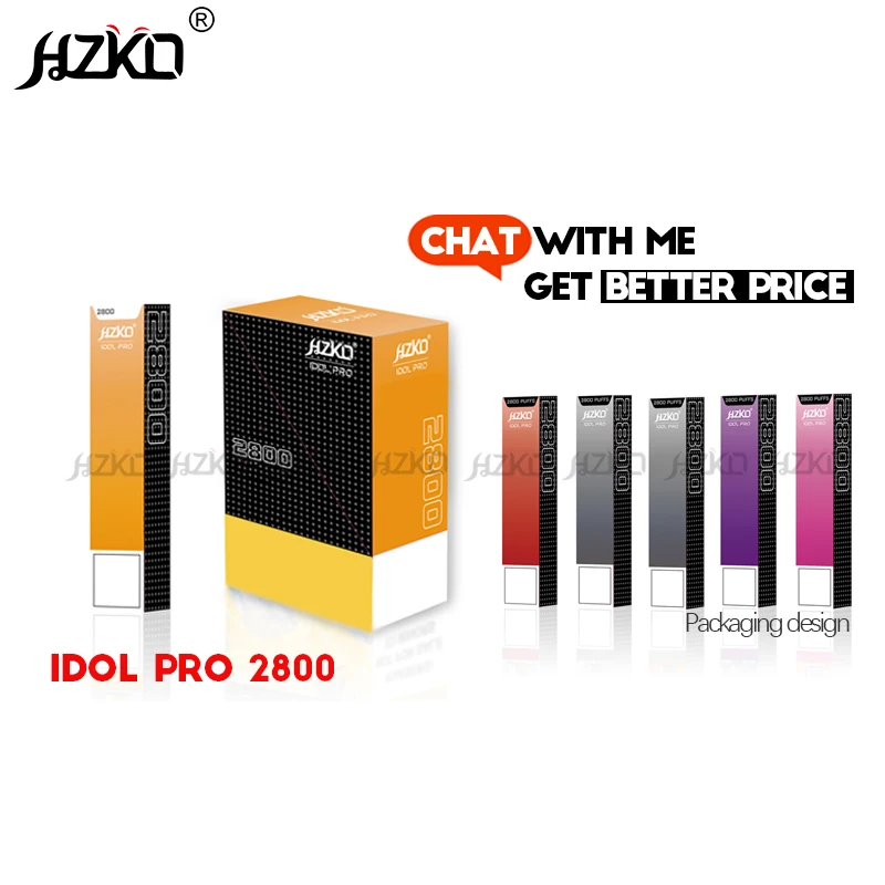100% оригинальная HZKO IDOL PRO 20 различных цветов 2800F коробка в Австралии Бестселлер в наличии оптовая цена упаковочная коробка
