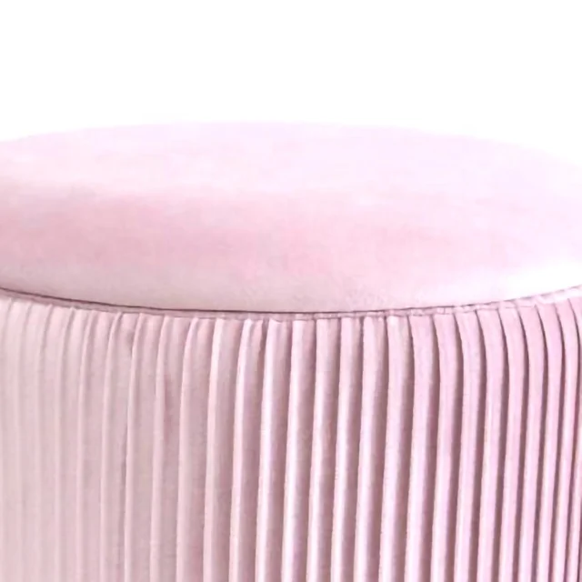 Modern display cabinets dining room furniture velvet storage ottoman stool round ottoman