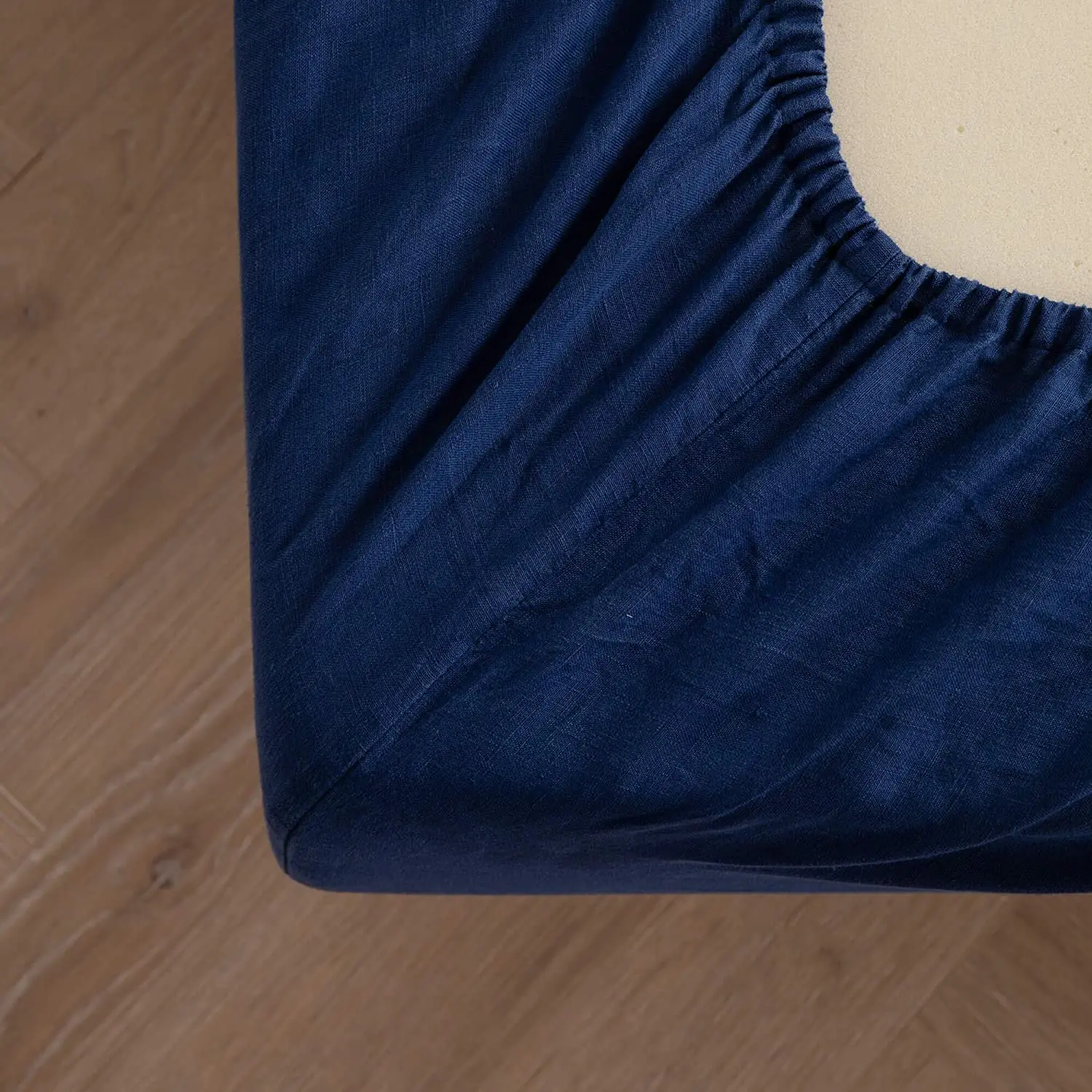 solid color 4pcs 100% hemp bed linen sheet set, bedding set