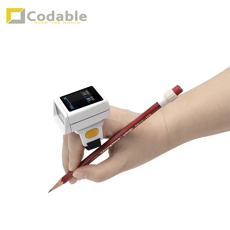 Codable RS7300 BL Mini Laser Ring Wearable Barcode Scanner Wireless for laptop iphone