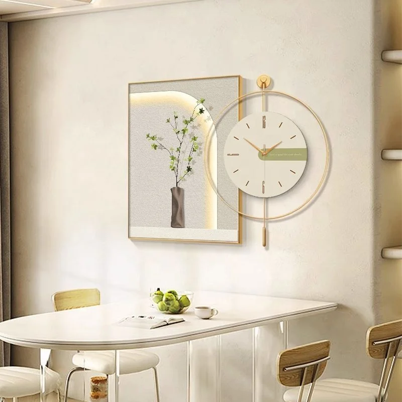 Cream style restaurant wall decoration painting modern simple dining room wall advanced painting table background wall