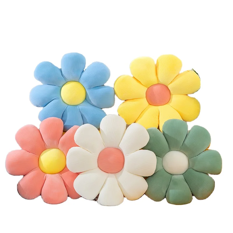Wholesale Soft High Quality 38cm 55cm 72cm Sun Flowers Doll Stuffed Plush Kids Girl Toy 3D Daisy Sunflower Cushion Pillow Toys