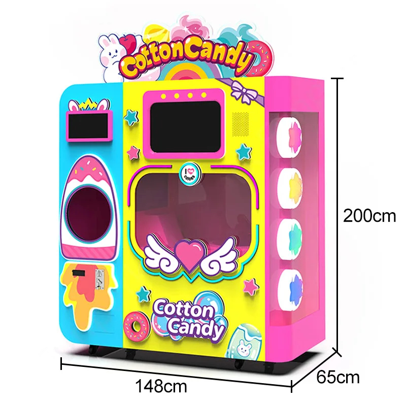 Fast and Easy Automatic Cotton Candy Machine for Event Rentals and Food Vendors