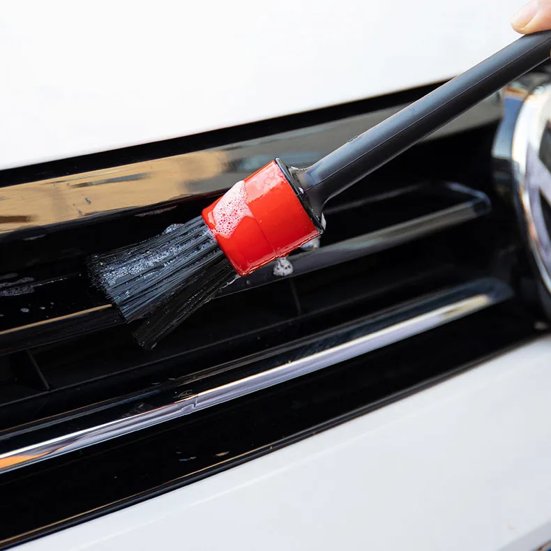 Detailing Brush Set Automotive Detail Brushes for Cleaning Wheels, Engine, Interior, Emblems, Air Vents, Car, Motorcy