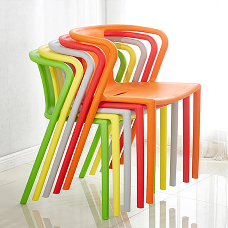 Современная миниатюрная мебель, пластиковый ПП подлокотник, Штабелируемый обеденный стул, офисный тренировочный стул (1600185391762)