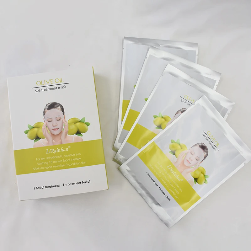 Wholesale Factory Olive Oil  Facial Mask Wholesale Whitening Moisturizing Repairing Anti-Aging Sheet Face Mask