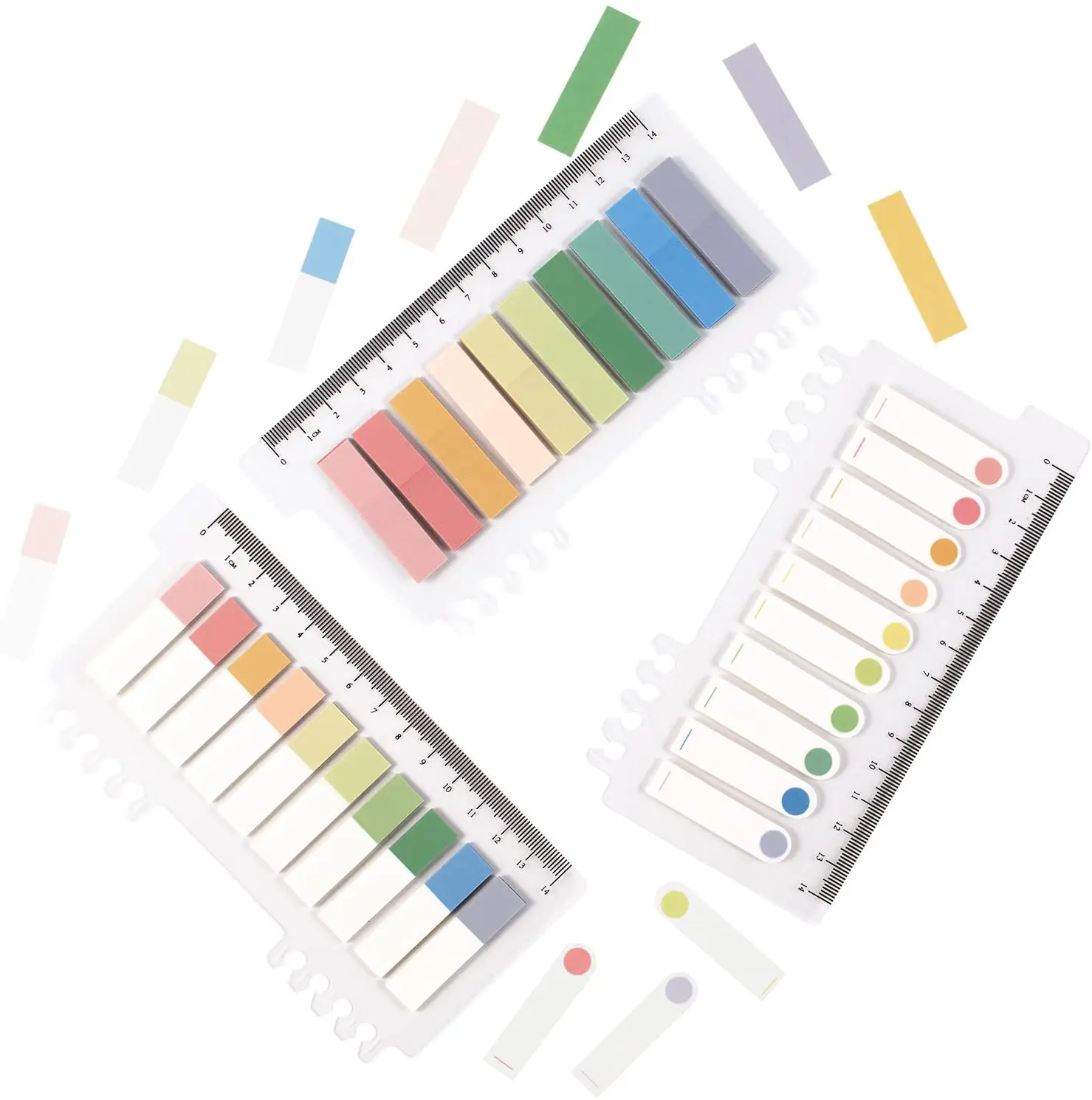 Transparent Sticky Note Pads Waterproof Self-Adhesive Memo Removable N Times Sticky tabs Annotation Page Markers Tabs morandi