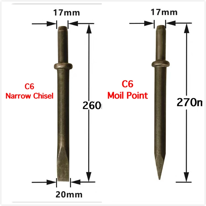 C6  Air Percussive Chipping Hammer  Renovating concrete floors advanced renovation tasks pole driver