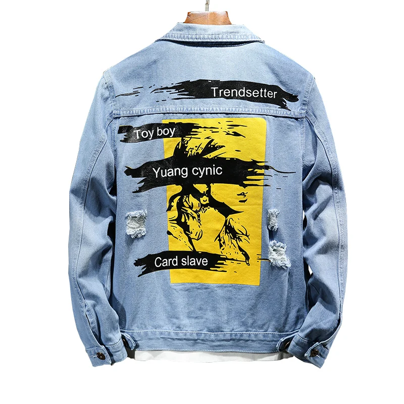 Made in China Fashion Hip Hop Jean Jacket Men Slim Street Casual men jean jackets