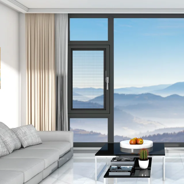 New Arrival Best Prices Outward Window Aluminium Frame Sound Proof Glass Window Plus Swinging Door