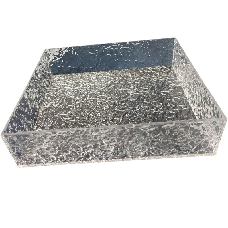 acrylic boxes, Custom acrylic show case Storage display Box Organizers case with stone textured acrylic sheet